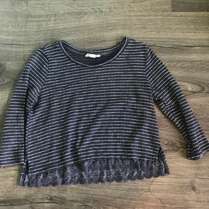 3/4 sleeve crop top
